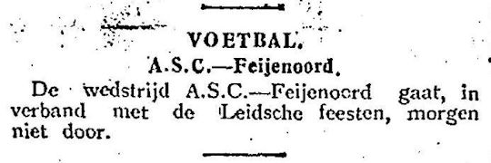 1924, ASC -Feijenoord